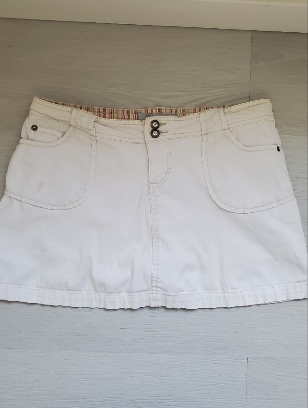 Women's White Cotton Skorts - Classic Summer